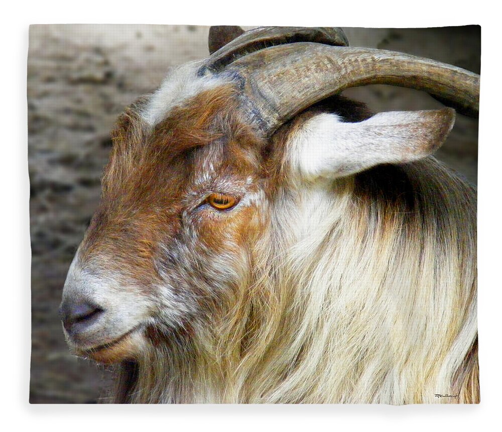 Duane Mccullough Fleece Blanket featuring the photograph Old Goat by Duane McCullough