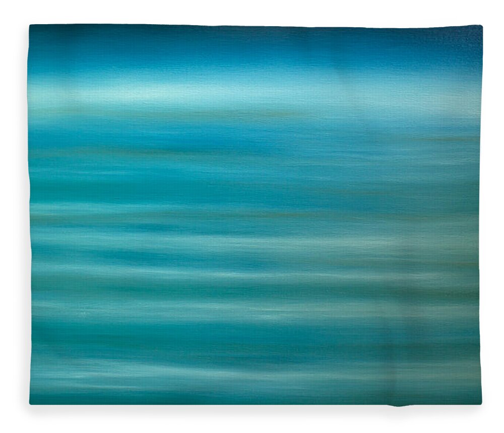 Derek Kaplan Art Fleece Blanket featuring the painting Opt.54.14 Ocean In The Sky by Derek Kaplan