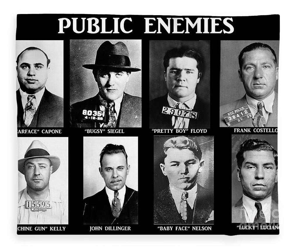 Original Gangsters - Public Enemies Fleece Blanket featuring the photograph Original Gangsters - Public Enemies by Paul Ward