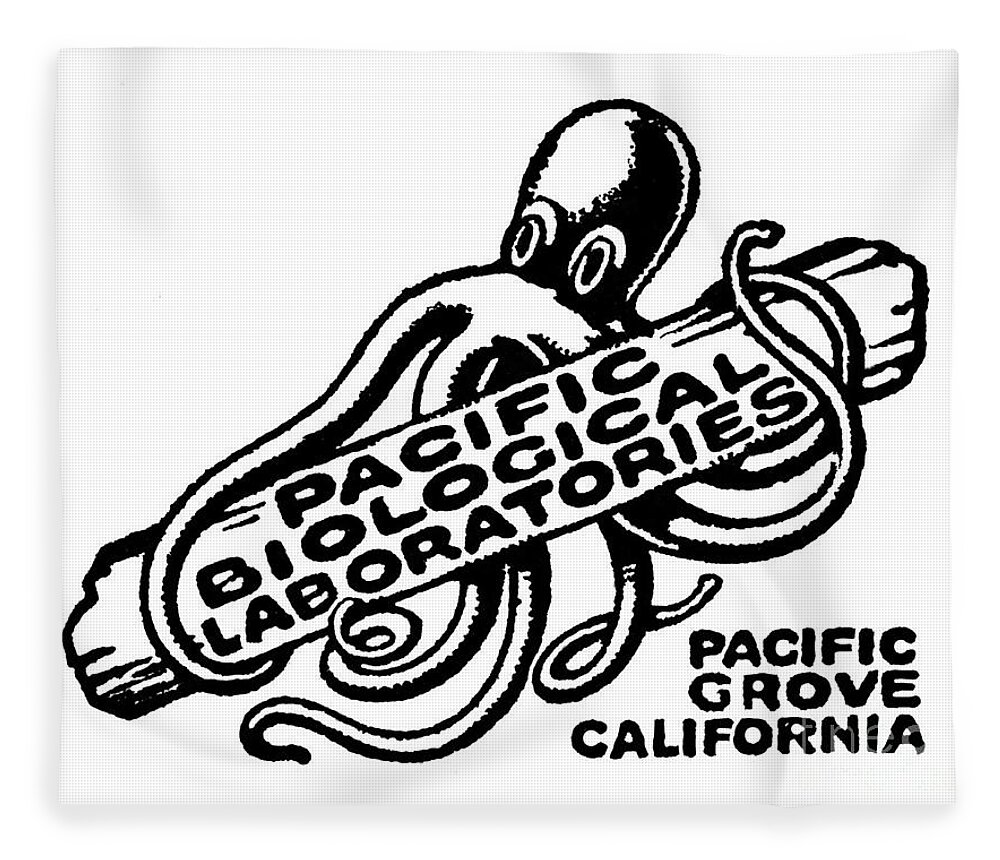 Pacific Biological Laboratories Fleece Blanket featuring the photograph Pacific Biological Laboratories of Pacific Grove circa 1930 by Monterey County Historical Society