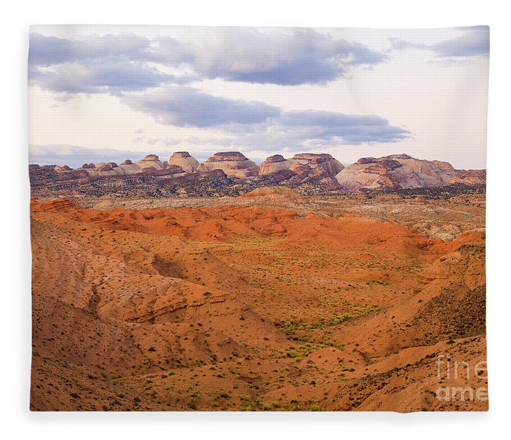 00431163 Fleece Blanket featuring the photograph Peaks And Buttes, Capitol Reef by Yva Momatiuk John Eastcott