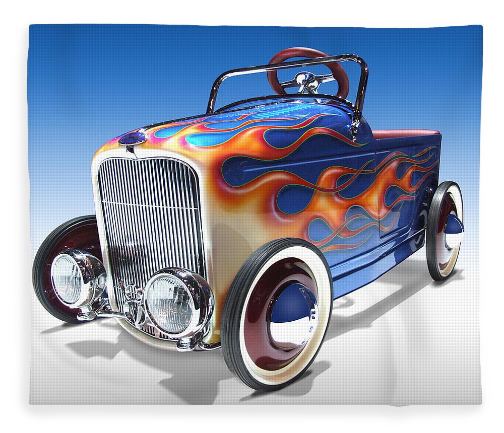 Peddle Car Fleece Blanket featuring the photograph Peddle Car by Mike McGlothlen