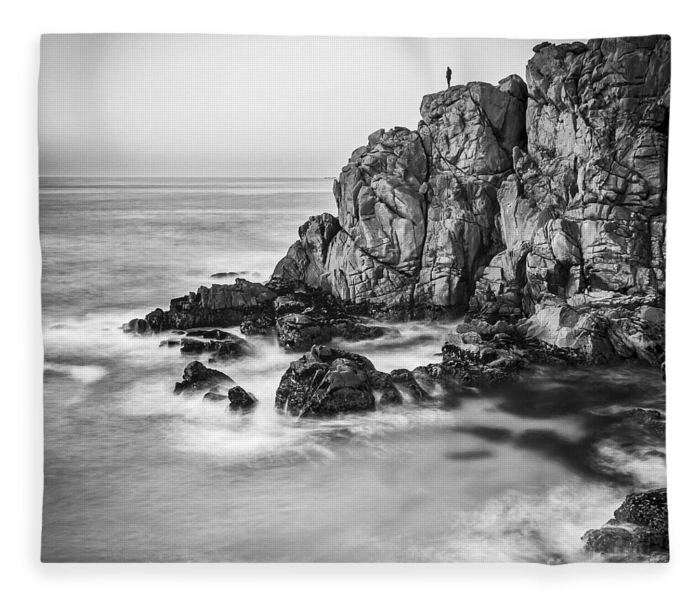 Galicia Fleece Blanket featuring the photograph Penencia Point Galicia Spain by Pablo Avanzini