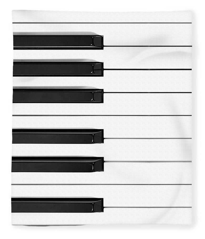 Piano Fleece Blanket featuring the photograph Piano Keys Phone Case by Nikki Marie Smith