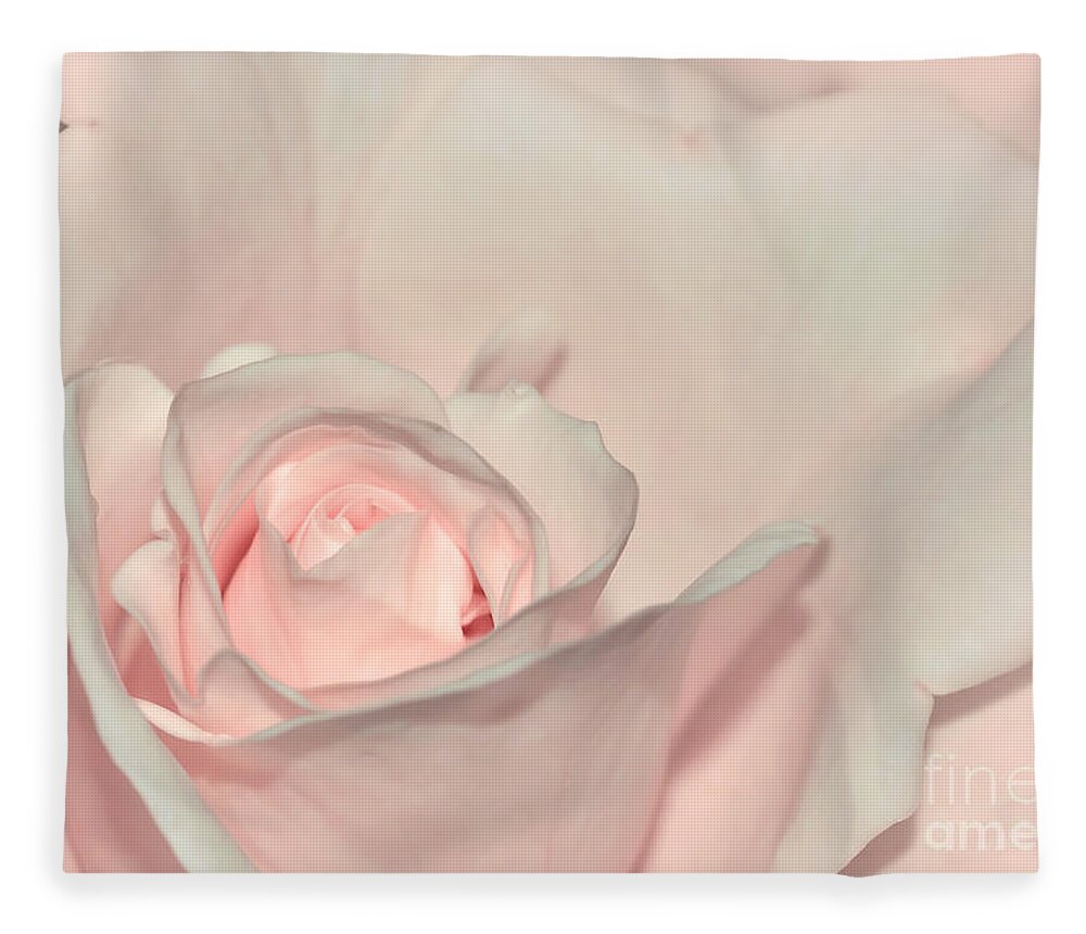 Photography Fleece Blanket featuring the photograph Pink Satin by Kaye Menner