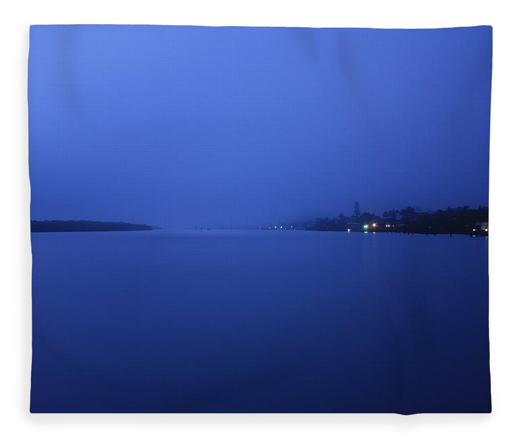Estero Bay Fleece Blanket featuring the photograph Placid by Nunweiler Photography