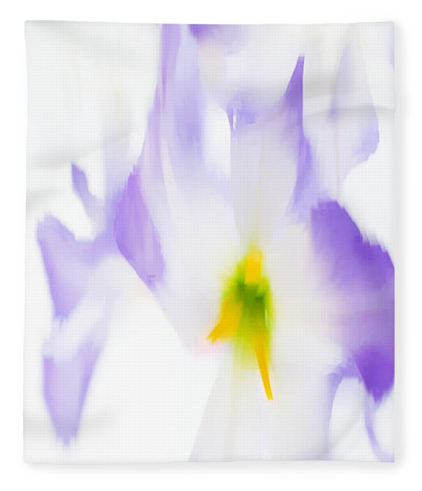 Flower Fleece Blanket featuring the digital art Purple Flowers by Rafael Salazar