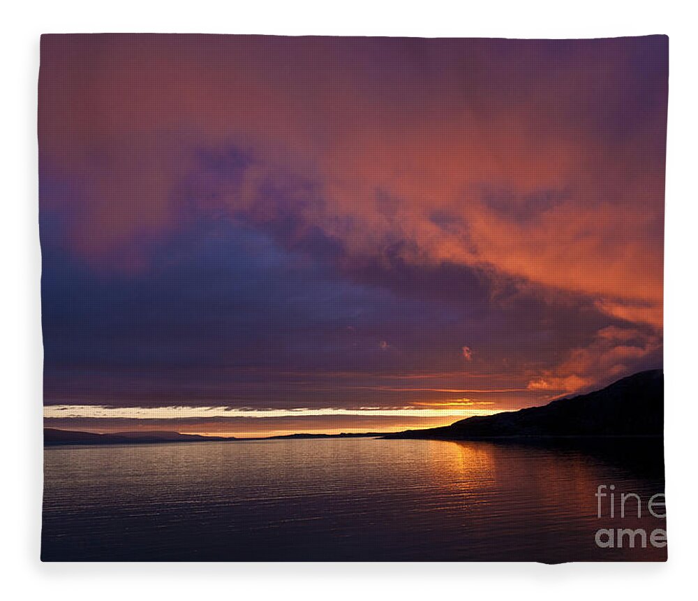 Heiko Fleece Blanket featuring the photograph Purple Skies by Heiko Koehrer-Wagner