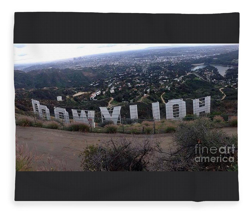 Hollywood Fleece Blanket featuring the photograph Quite A Hike by Denise Railey