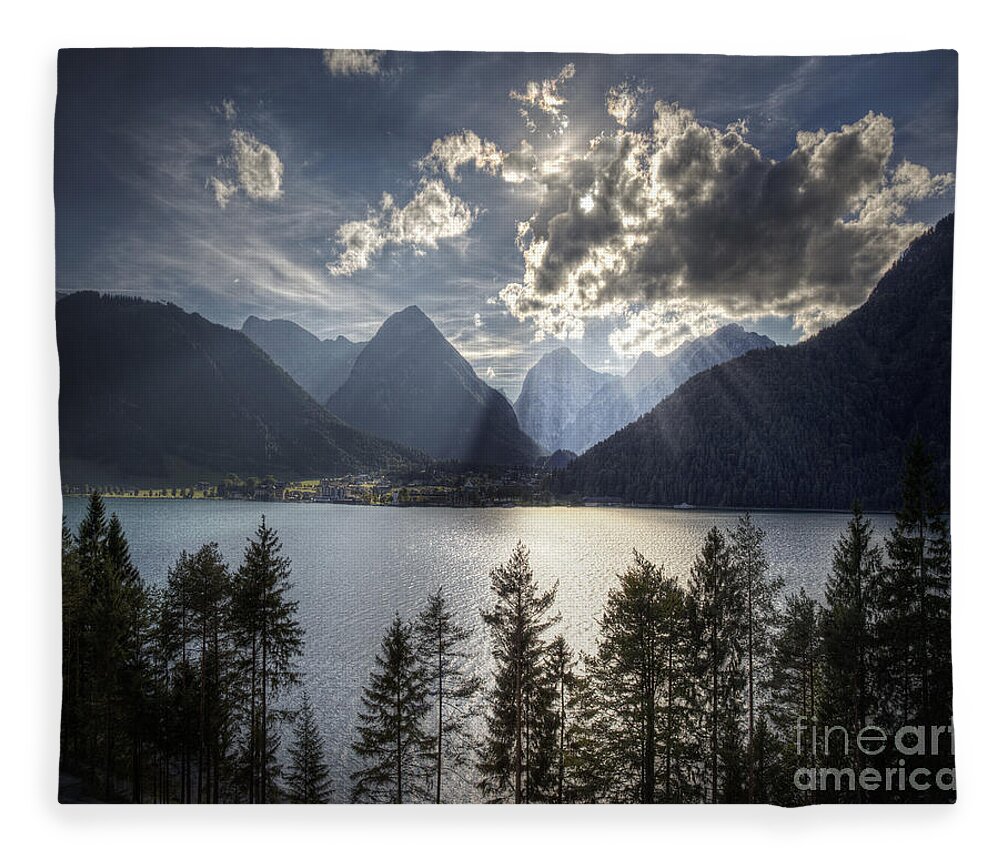 Austria Fleece Blanket featuring the photograph Reach For The Light by Edmund Nagele FRPS