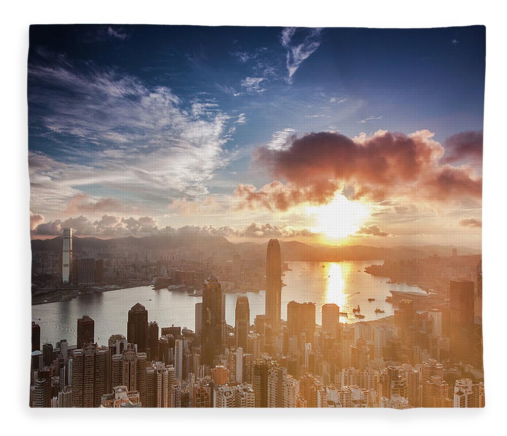 Tranquility Fleece Blanket featuring the photograph Ready For Summer In Hong Kong by Kenny Chow Kmdd