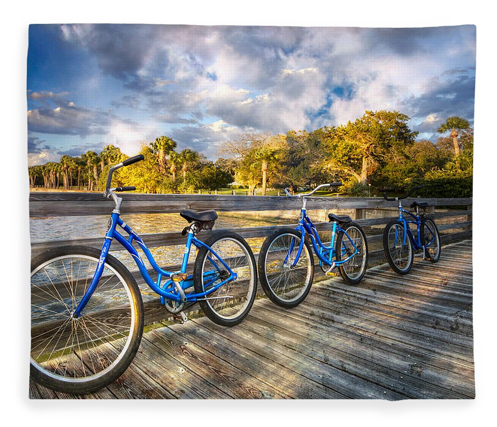 Clouds Fleece Blanket featuring the photograph Ready to Ride by Debra and Dave Vanderlaan