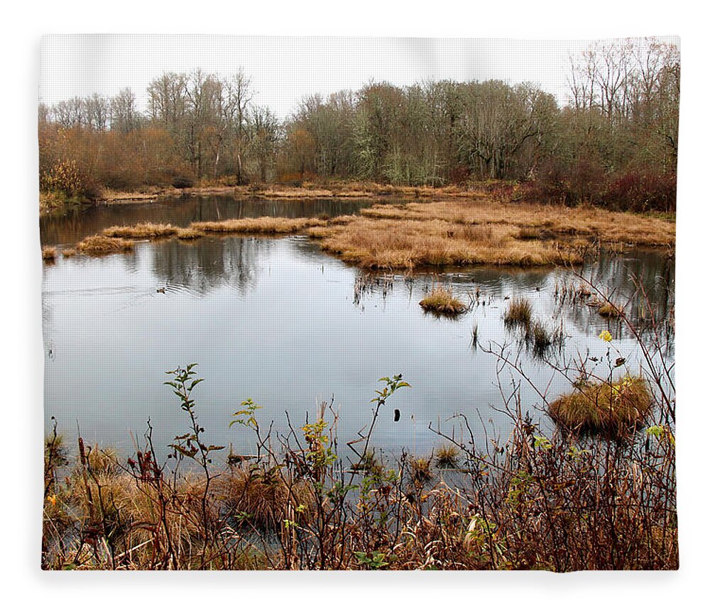 Landscape Fleece Blanket featuring the photograph Refuge by Rory Siegel