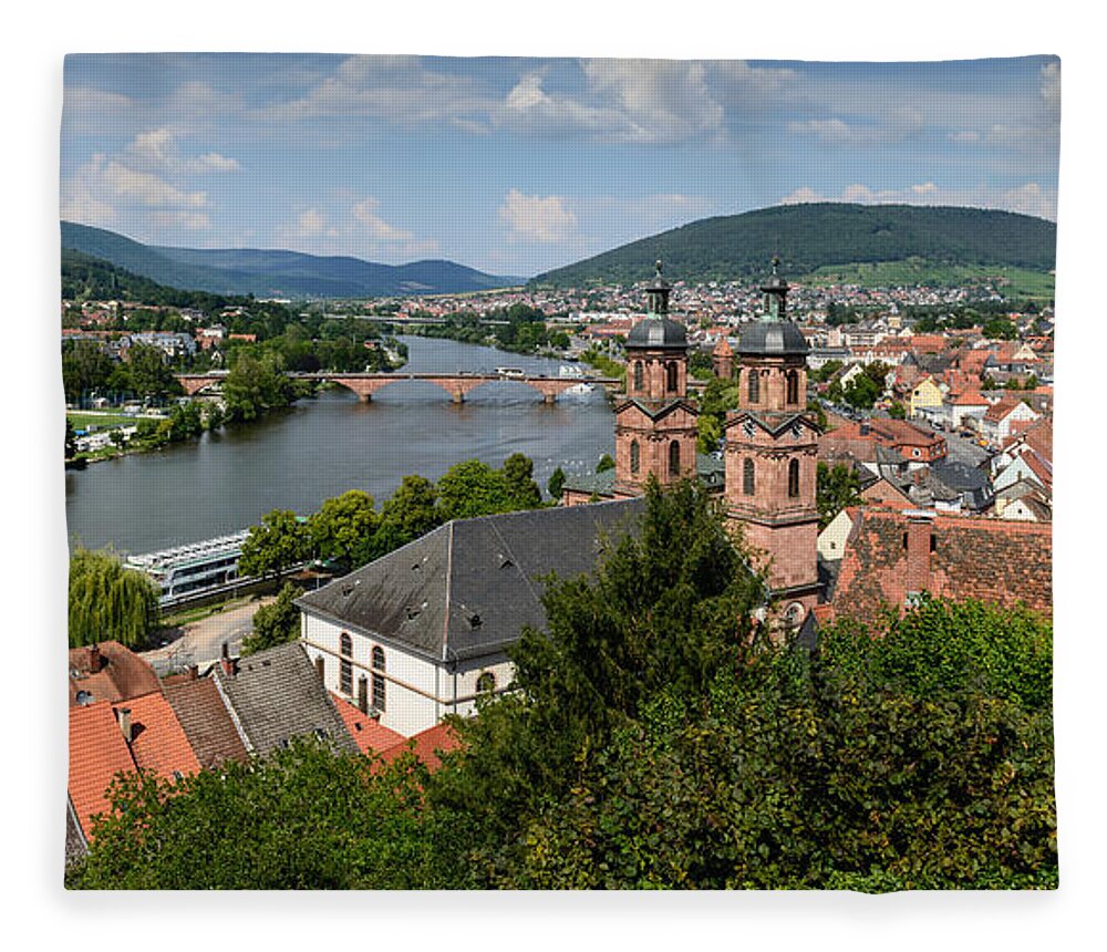 Rhine Fleece Blanket featuring the photograph Rhine River by John Johnson