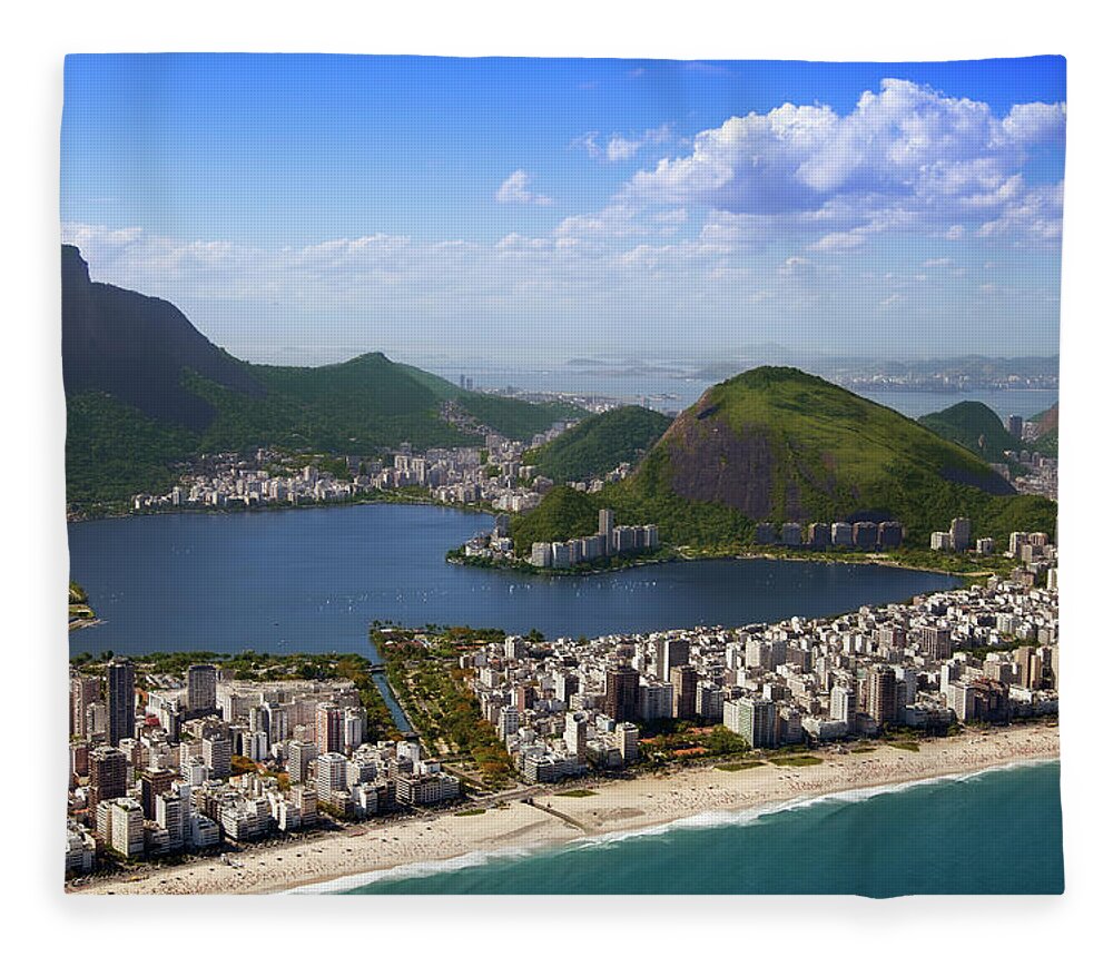 Scenics Fleece Blanket featuring the photograph Rio De Janeiro by Luoman