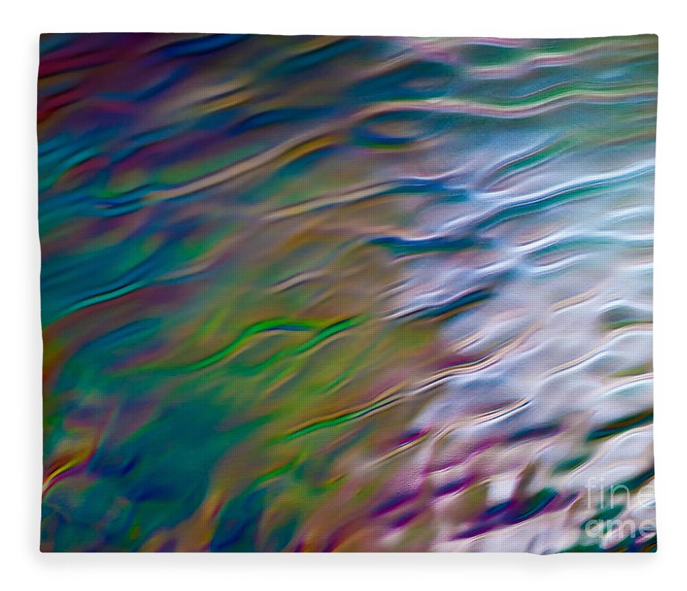 Abstract Fleece Blanket featuring the photograph Ripples In Time by Anthony Sacco