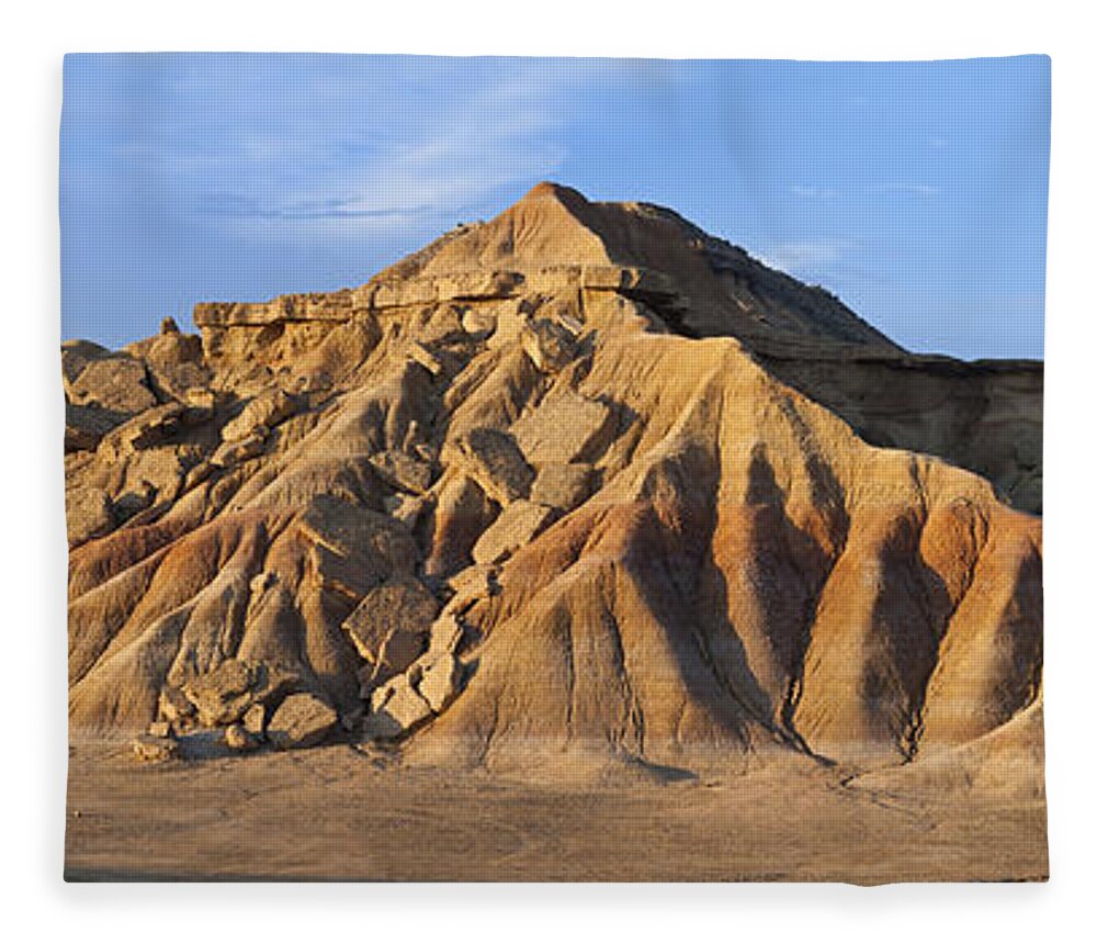 Albert Lleal Fleece Blanket featuring the photograph Rock Formation Bardenas Reales Navarra by Albert Lleal