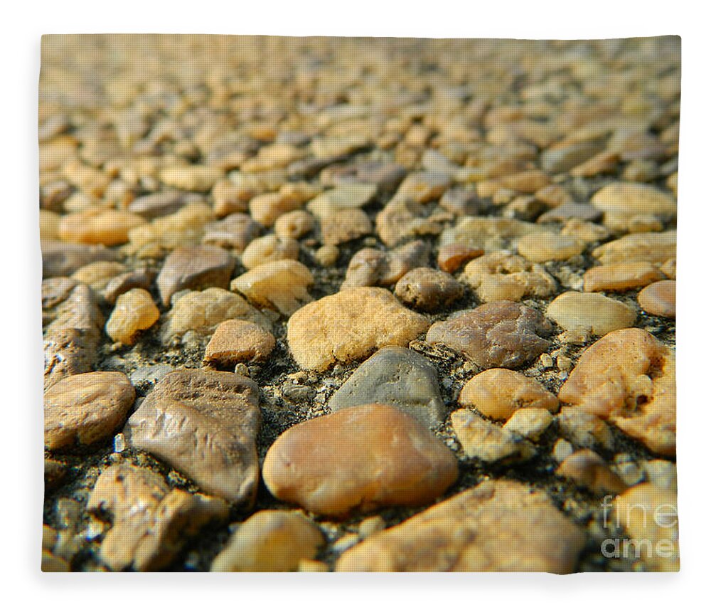Rock Fleece Blanket featuring the photograph Rocks on my path by Andrea Anderegg