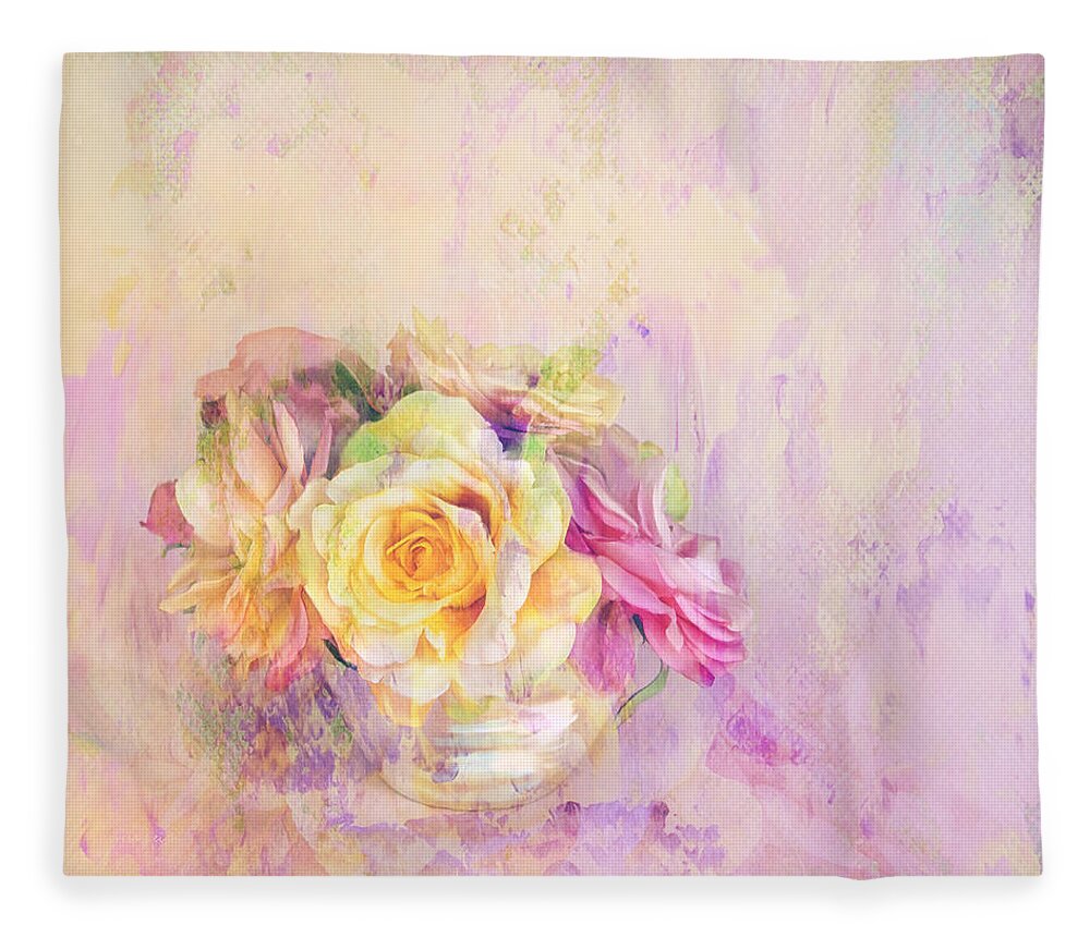 Rose Fleece Blanket featuring the photograph Rose Dream by Theresa Tahara