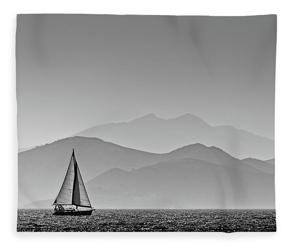 Tranquility Fleece Blanket featuring the photograph Sailing by Christina Roemer Pictures
