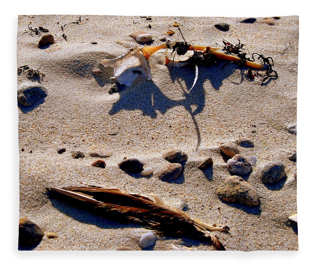 Beach Photo Fleece Blanket featuring the photograph Beach photo by Marysue Ryan