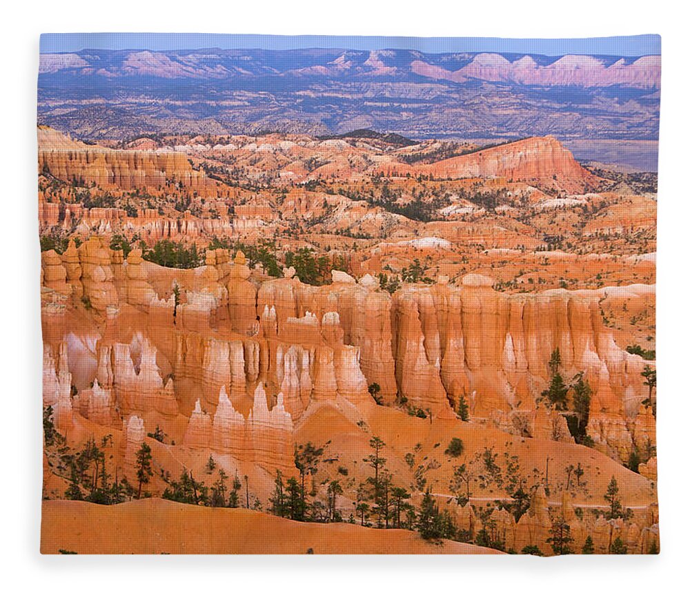 00431140 Fleece Blanket featuring the photograph Sandstone Hoodoos Bryce Canyon Natl Park by 