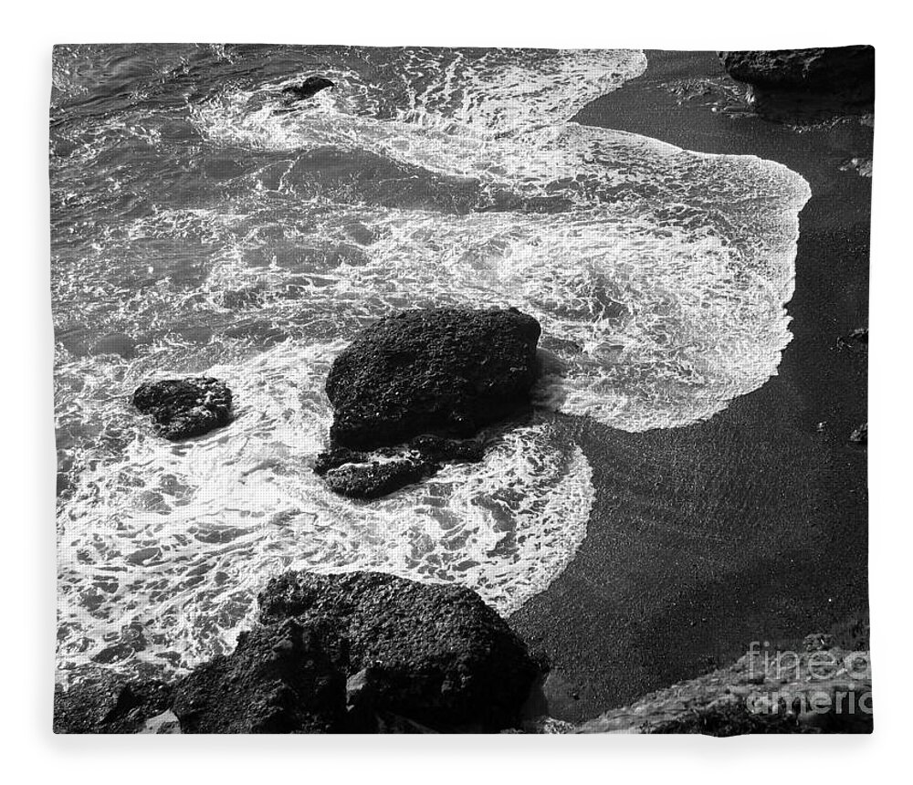 Point Lobos Fleece Blanket featuring the photograph Sea Lion Cove by James B Toy