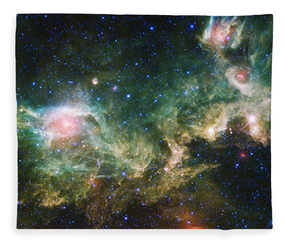 3scape Fleece Blanket featuring the photograph Seagull Nebula by Adam Romanowicz
