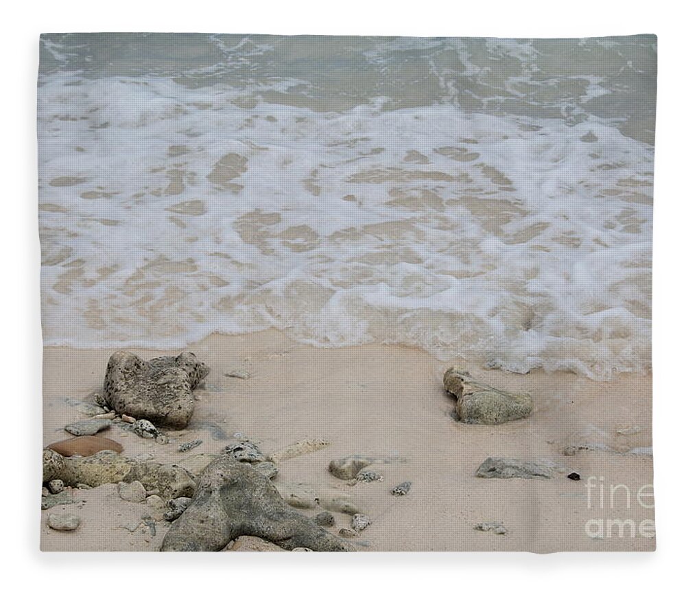 Seashore Fleece Blanket featuring the photograph Seashore by Adriana Zoon