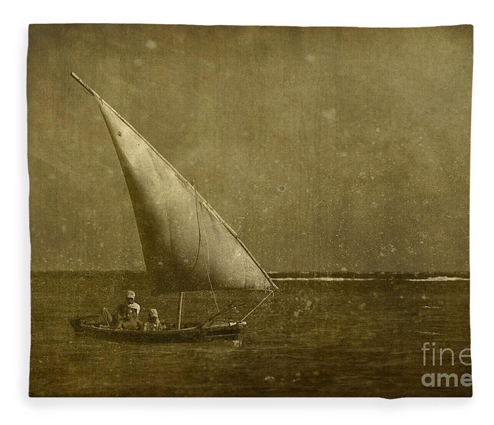 Festblues Fleece Blanket featuring the photograph Seven Seas... by Nina Stavlund