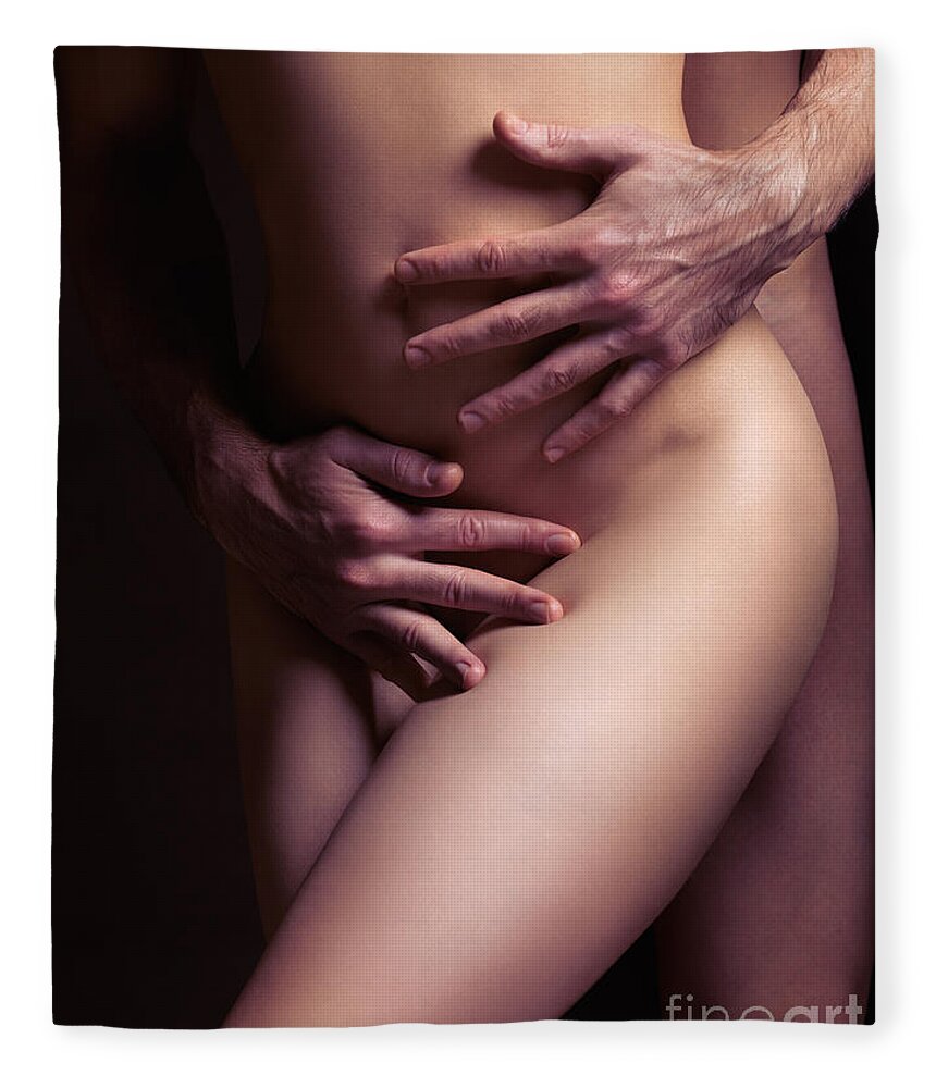 Www Blacket Hot Sex - Sexy nude couple embracing Fleece Blanket by Maxim Images Exquisite Prints  - Fine Art America