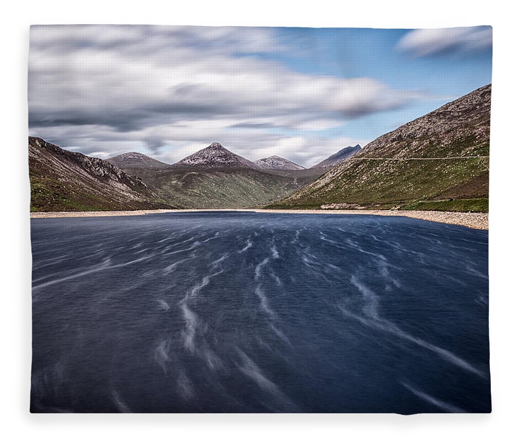 Silent Valley Fleece Blanket featuring the photograph Silent Valley 1 by Nigel R Bell