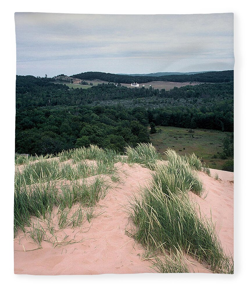 Dunes Fleece Blanket featuring the photograph Sleeping Bear Dunes by Randy Pollard