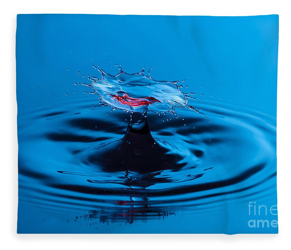 Water Fleece Blanket featuring the photograph Smile by Anthony Sacco
