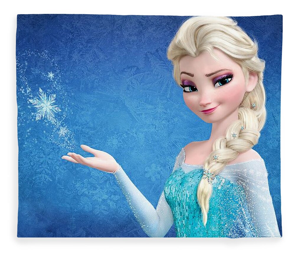 Snow Queen Elsa Frozen Fleece Blanket Movie Poster Prints -