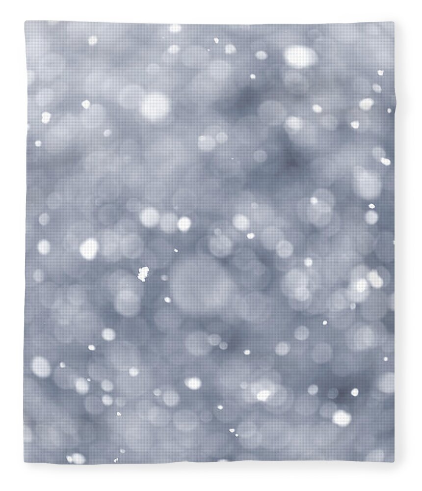 Snow Fleece Blanket featuring the photograph Snowfall 2 by Elena Elisseeva