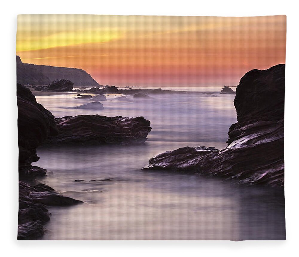 Beach Fleece Blanket featuring the photograph Song of The Wave by Denise Dube