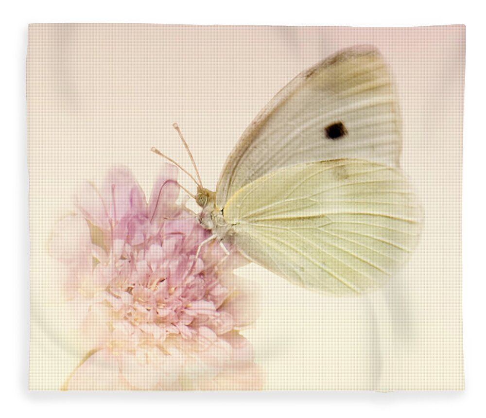 Cabbage White Butterflies Fleece Blanket featuring the photograph Spellbinder by Betty LaRue