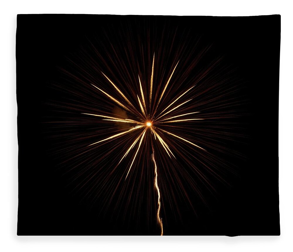 Firework Display Fleece Blanket featuring the photograph Spreading Fireworks by By Hisuihane