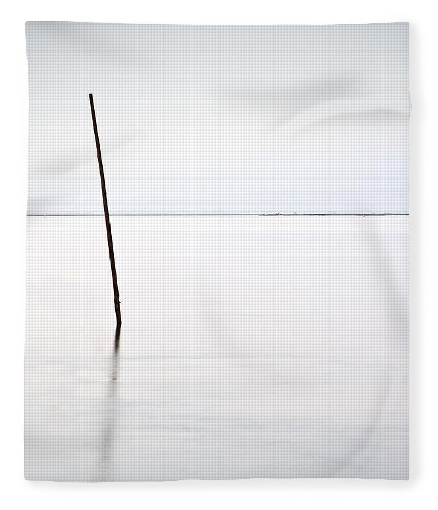 Waterscape Fleece Blanket featuring the photograph Standing alone by Jorge Maia