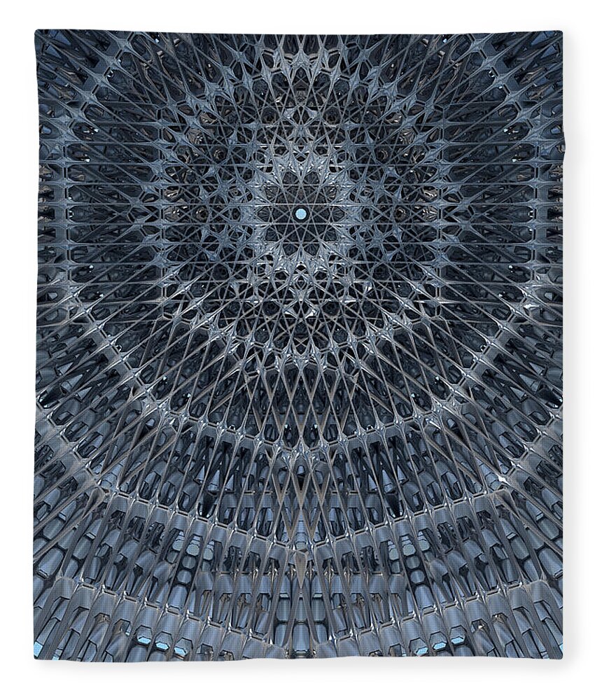 Arch Fleece Blanket featuring the digital art Star Dome by Matthew Lindley