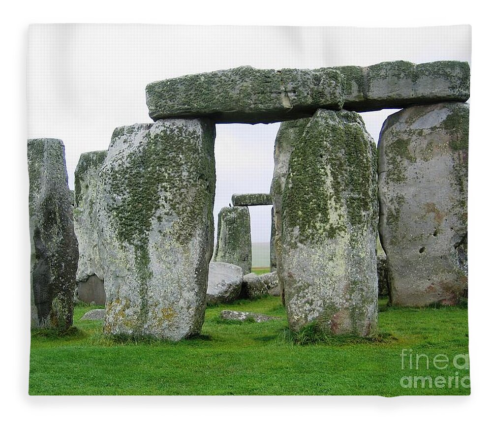 Stonehenge Fleece Blanket featuring the photograph Straight Through by Denise Railey