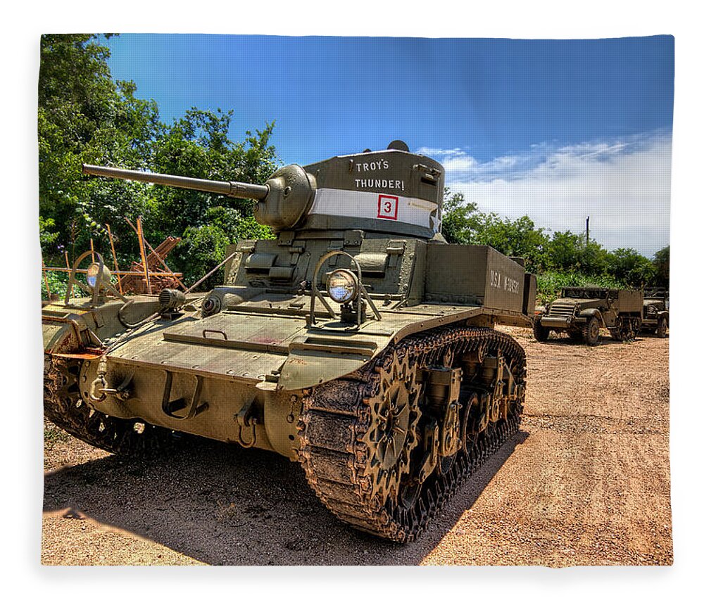 Tim Stanley Fleece Blanket featuring the photograph Stuart Tank by Tim Stanley