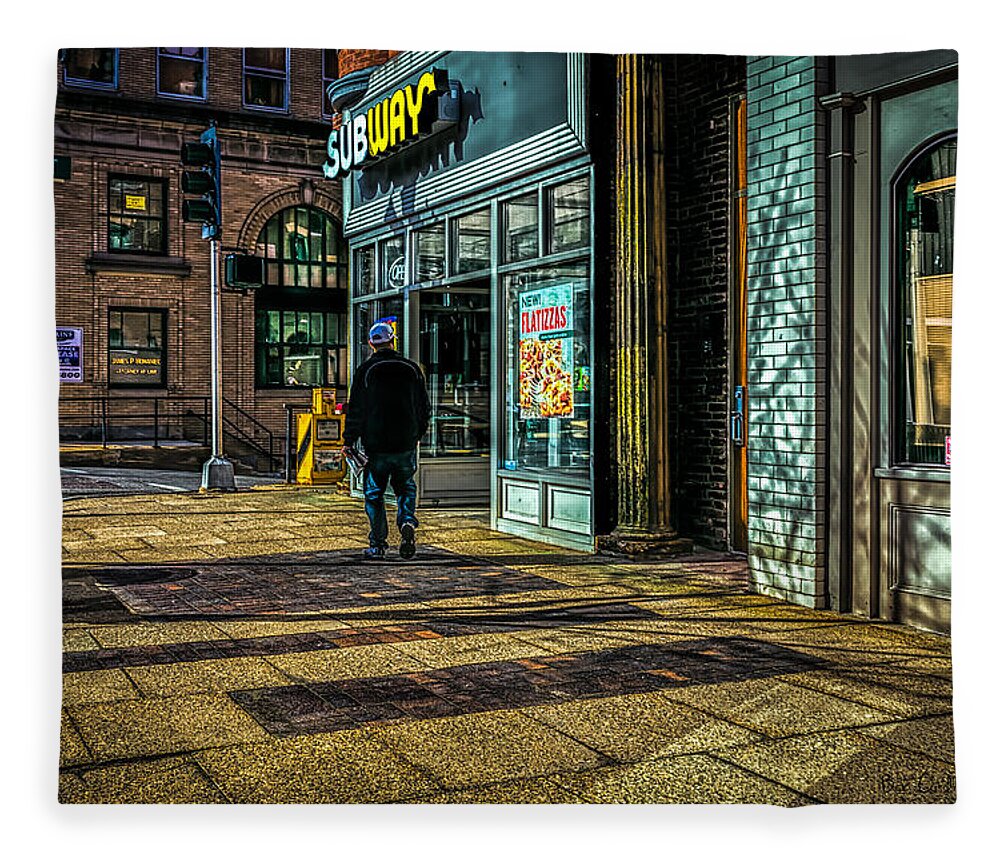 Subway Fleece Blanket featuring the photograph Subway Sunrise by Bob Orsillo