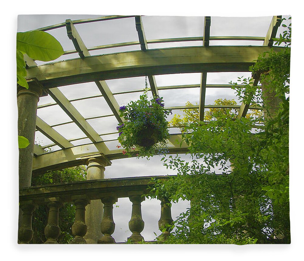 Garden Fleece Blanket featuring the photograph Summer Garden by Marilyn Wilson