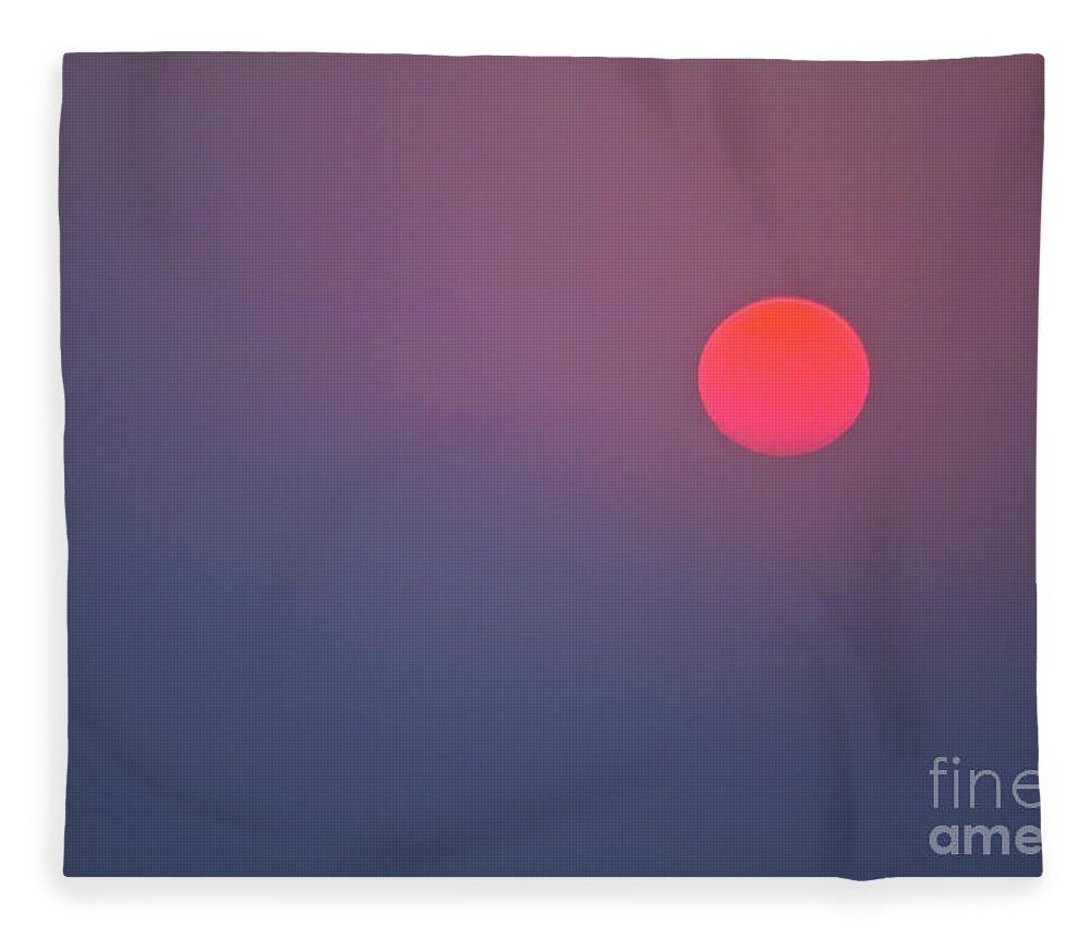 Sun Fleece Blanket featuring the photograph Sundown by Heiko Koehrer-Wagner