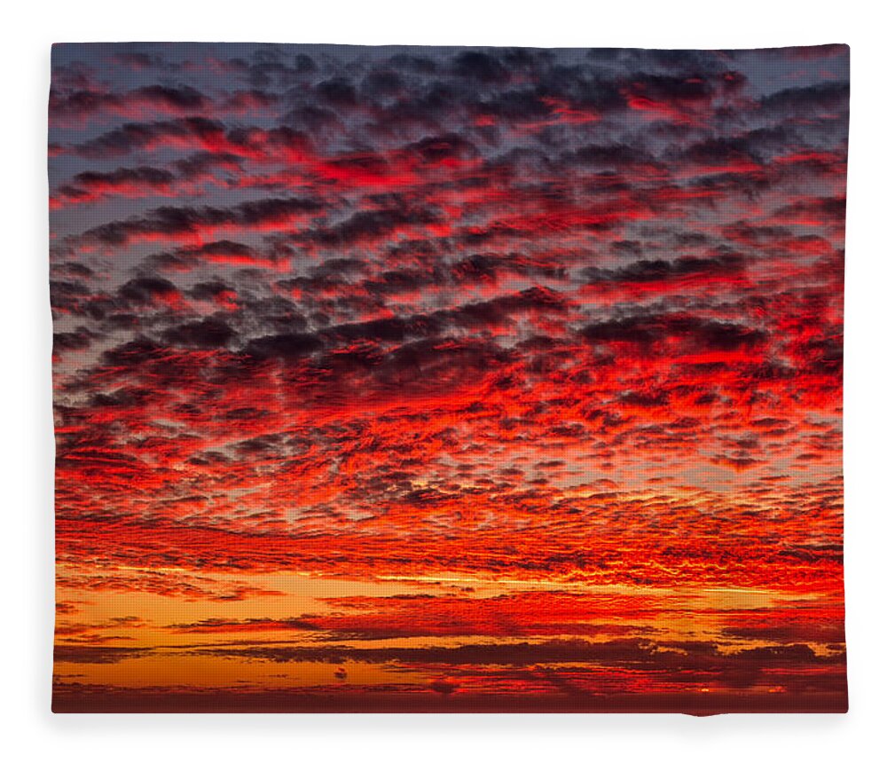 Pacific Fleece Blanket featuring the photograph Sunset over Saunder's Reef by Kathleen Bishop