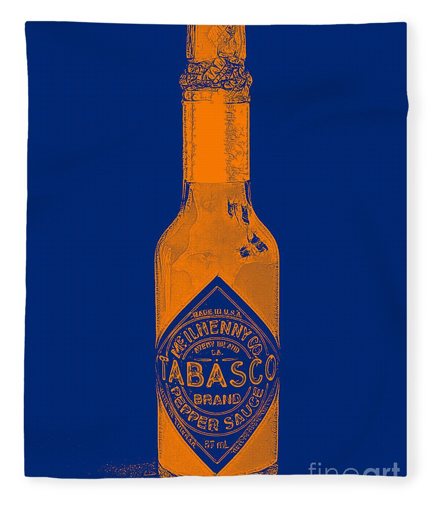 Tobasco Sauce Fleece Blanket featuring the photograph Tabasco Sauce 20130402grd2 by Wingsdomain Art and Photography