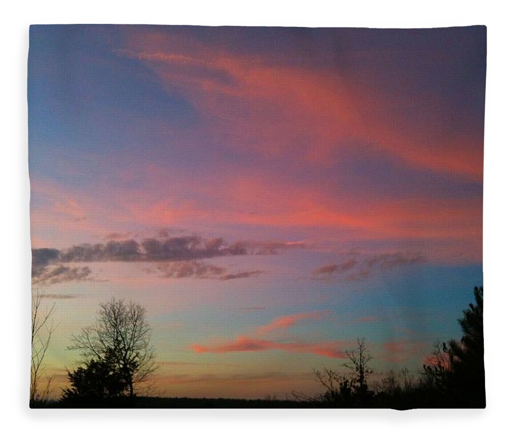 Durham Fleece Blanket featuring the photograph Thankful for the Day by Linda Bailey
