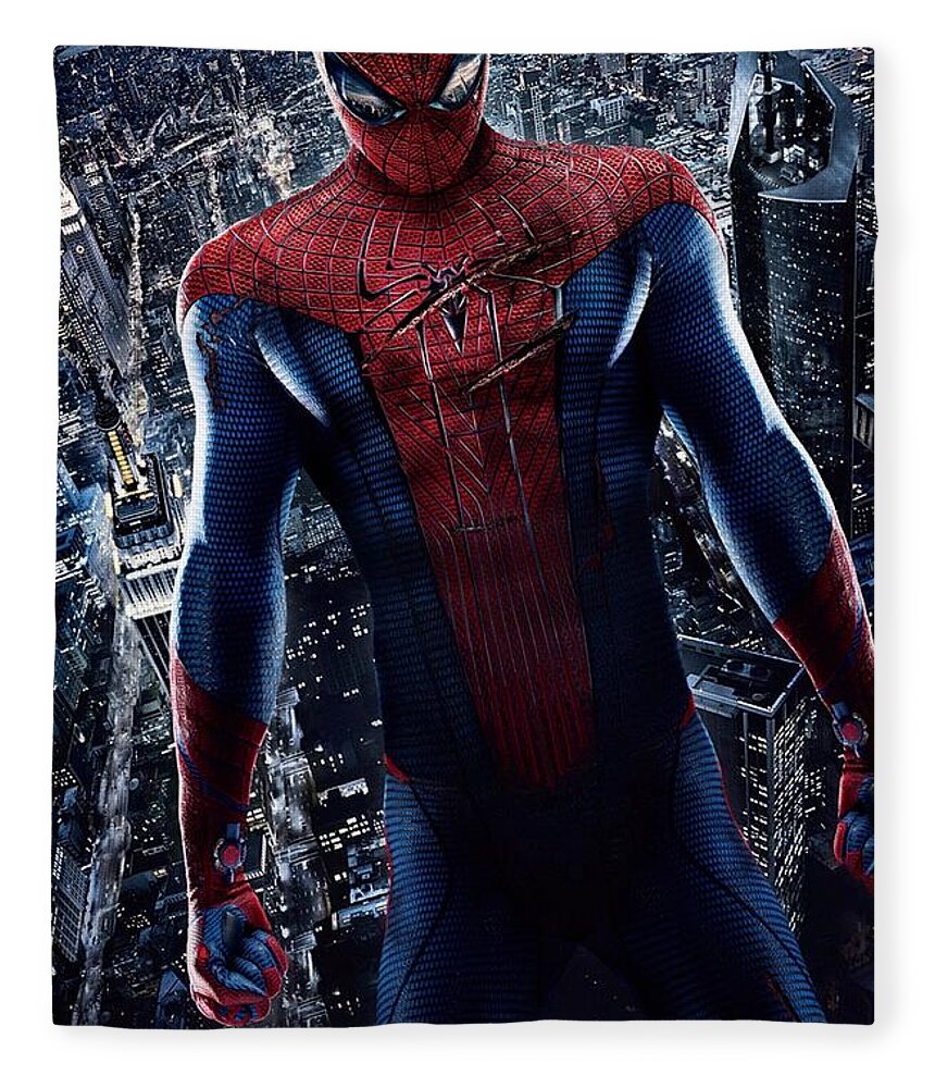 New Spider-Man Retro Ad Poster Artwork Fleece 45"x60" Throw Blanket 